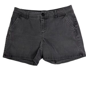 MAURICES Women’s Gray Shorts Sz 6 Pockets Stretch Flat Front